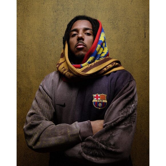 NEW TRAVIS SCOTT x NIKE x BARCELONA FC HOODIE SZ MEDIUM